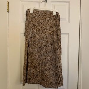3/$12 Cheetah print wrap skirt